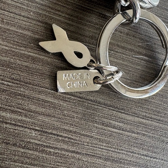 Coach Pink Crystal Heart Turnlock Valet Keychain Crystal 2008 - Picture 8 of 10